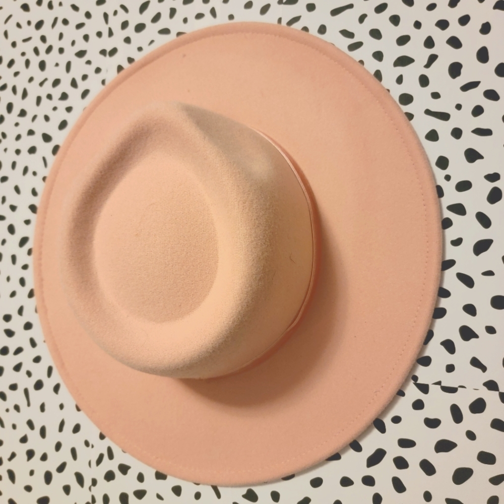 Pink Wide Brimmed Hat